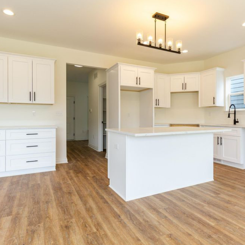 Hardwood floors in a kitchen in Macomb, MI