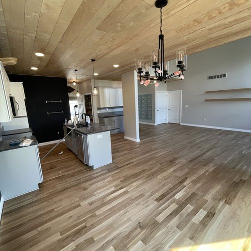 New flooring in a kitchen in Macomb, MI